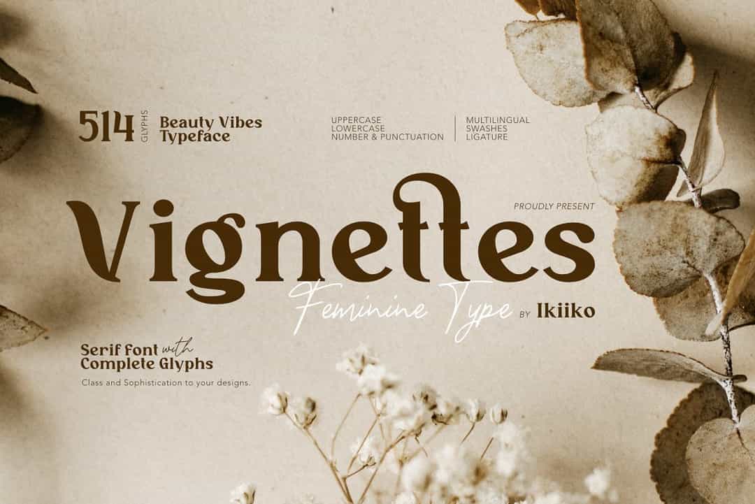 Vignettes Font Image 1
