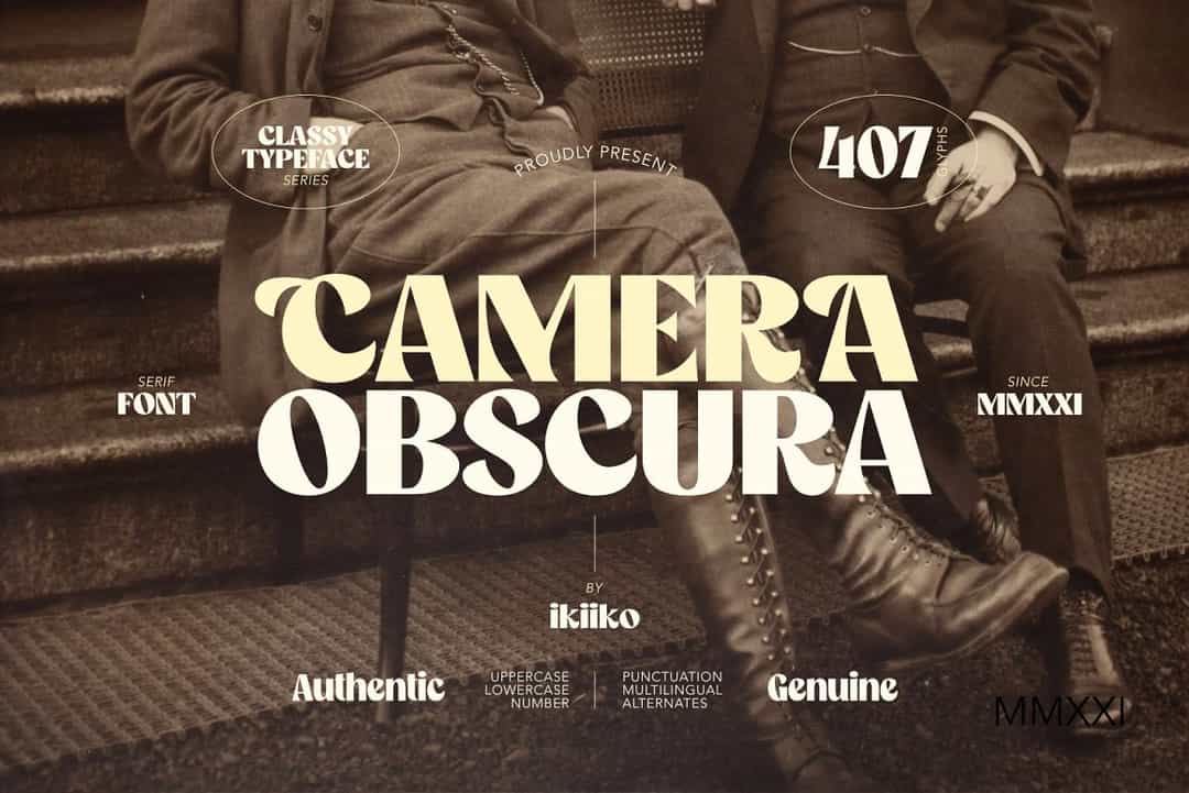 Camera Obscura Font Image 1
