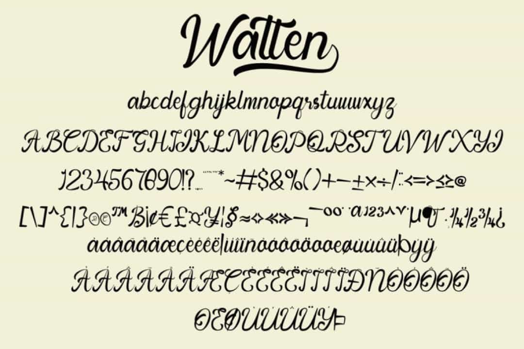 Watten Font Image 3