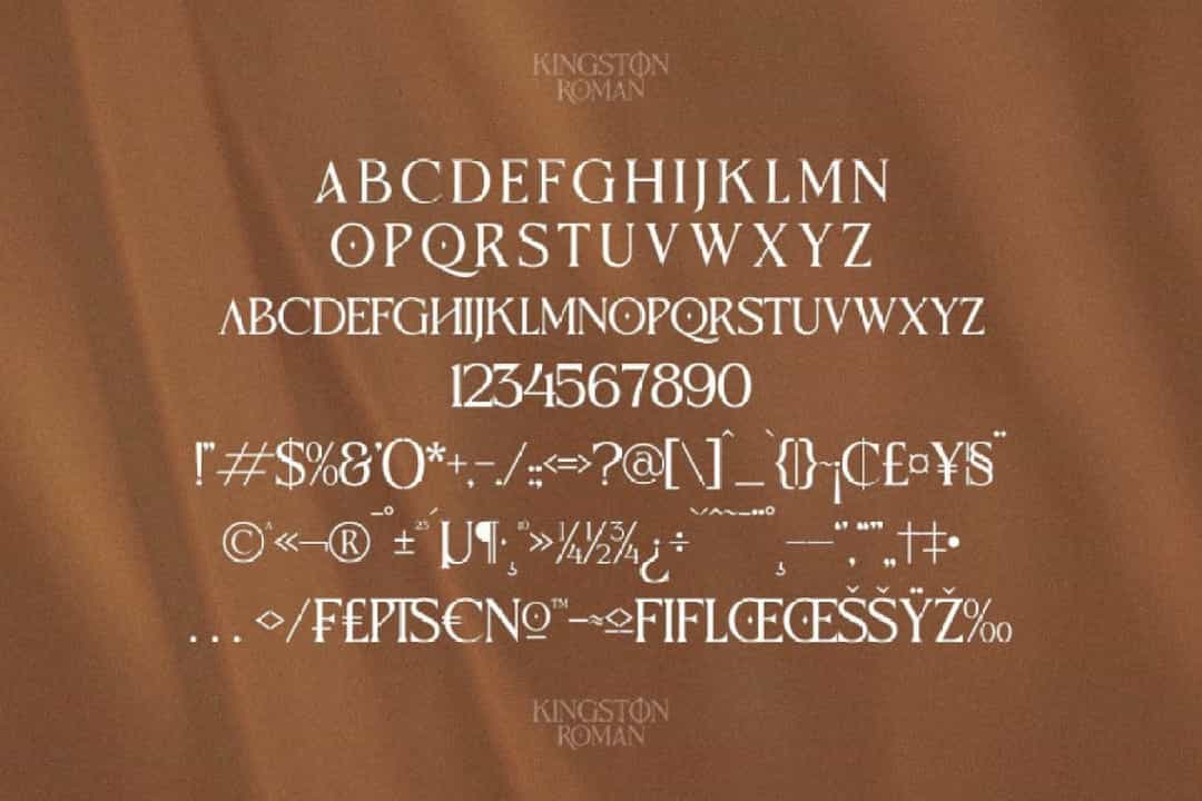 Kingston Roman Font Image 3
