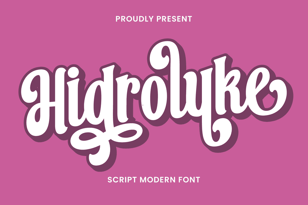 Hidroluke Font Image 1