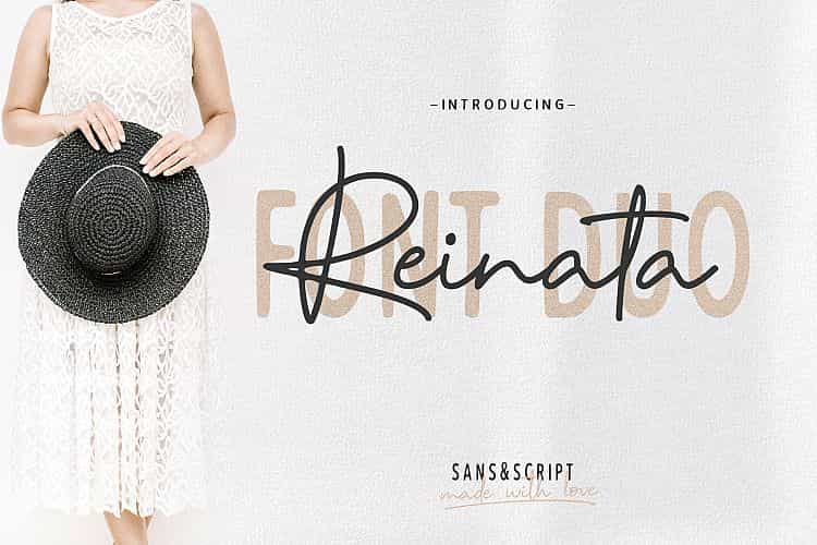 Reinata Script Font Image 1