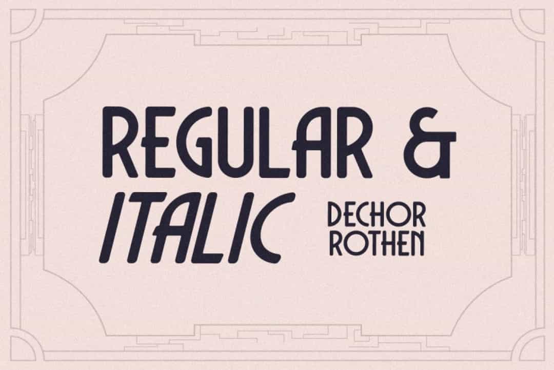 Dechor Rothen Font Image 2