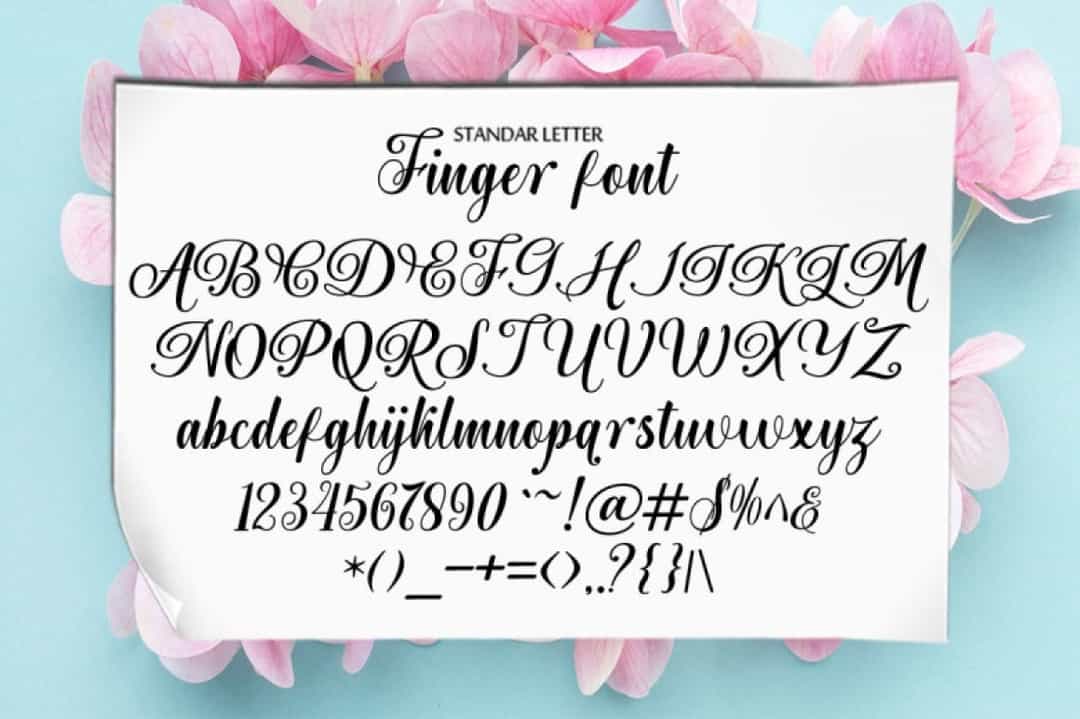 Finger Font Image 3