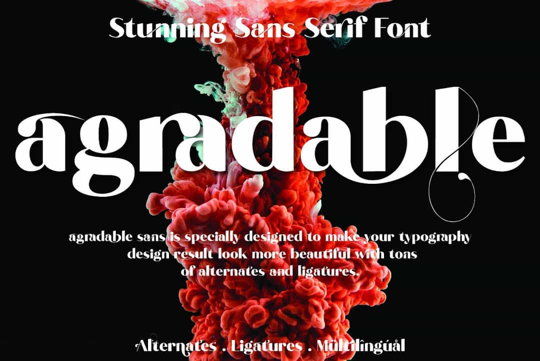 Agradable Font Image 1