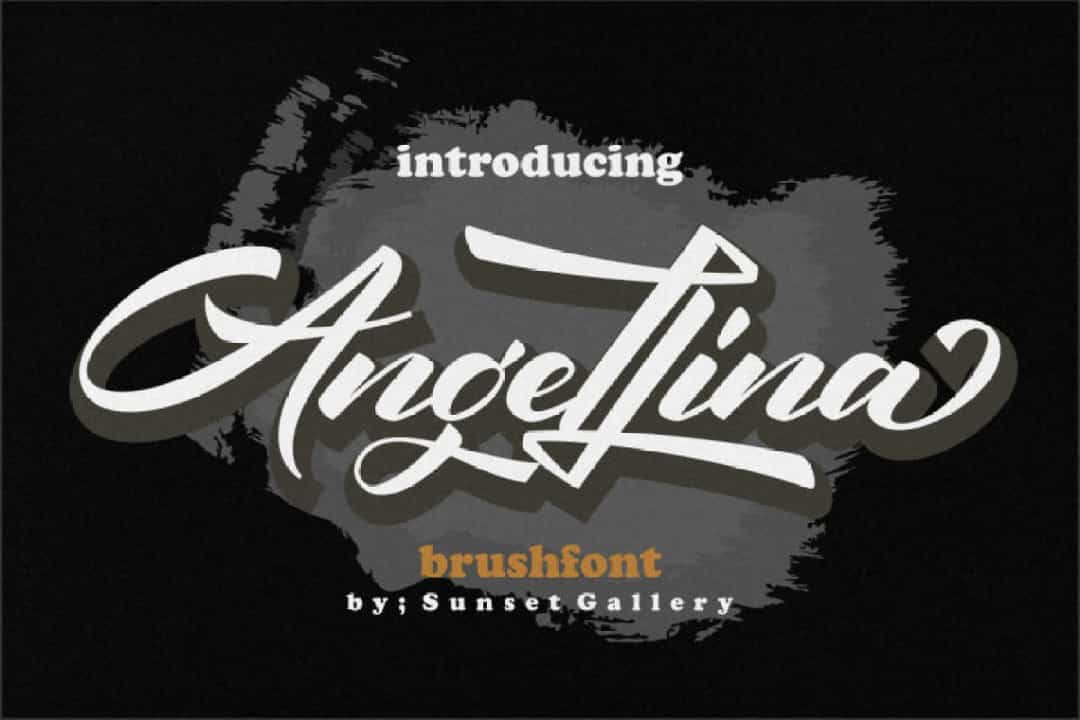 Angellina Brush Font Image 1