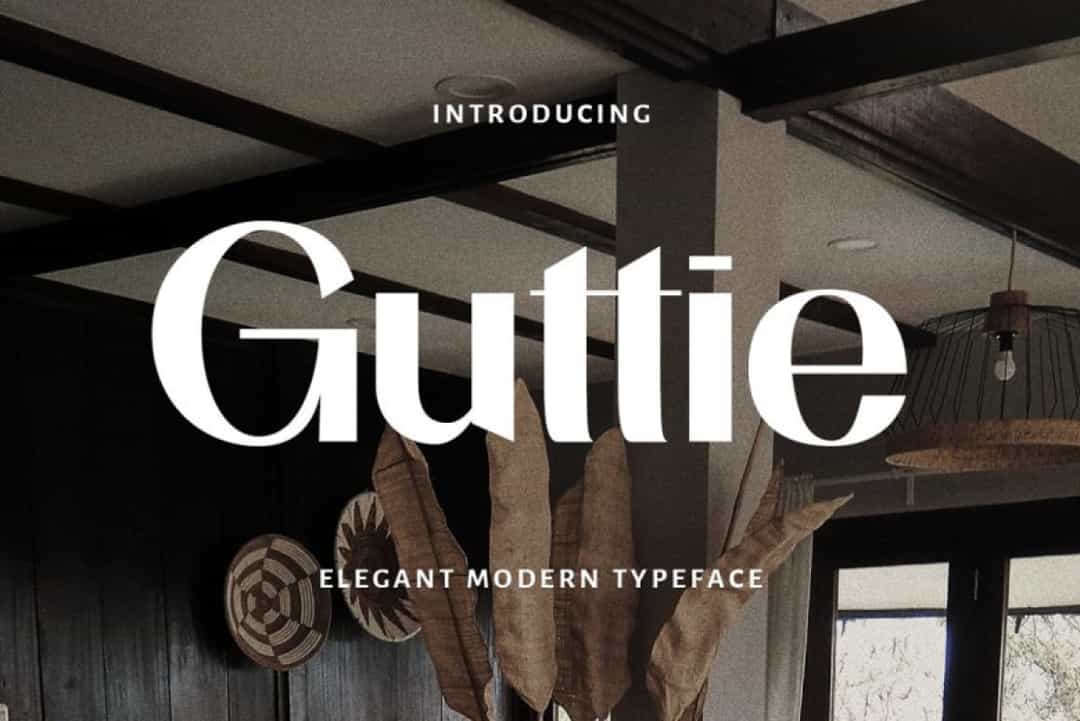 Guttie Font Image 1