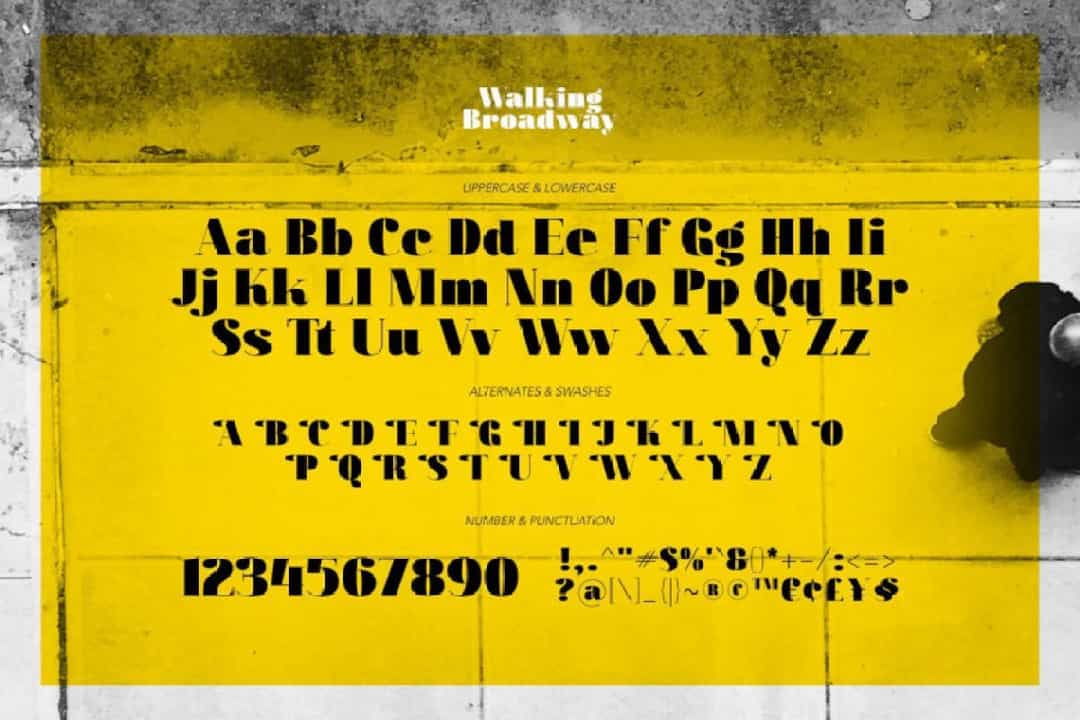 Walking Broadway Font Image 3