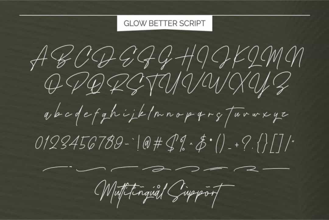 Glow Better Font Image 3