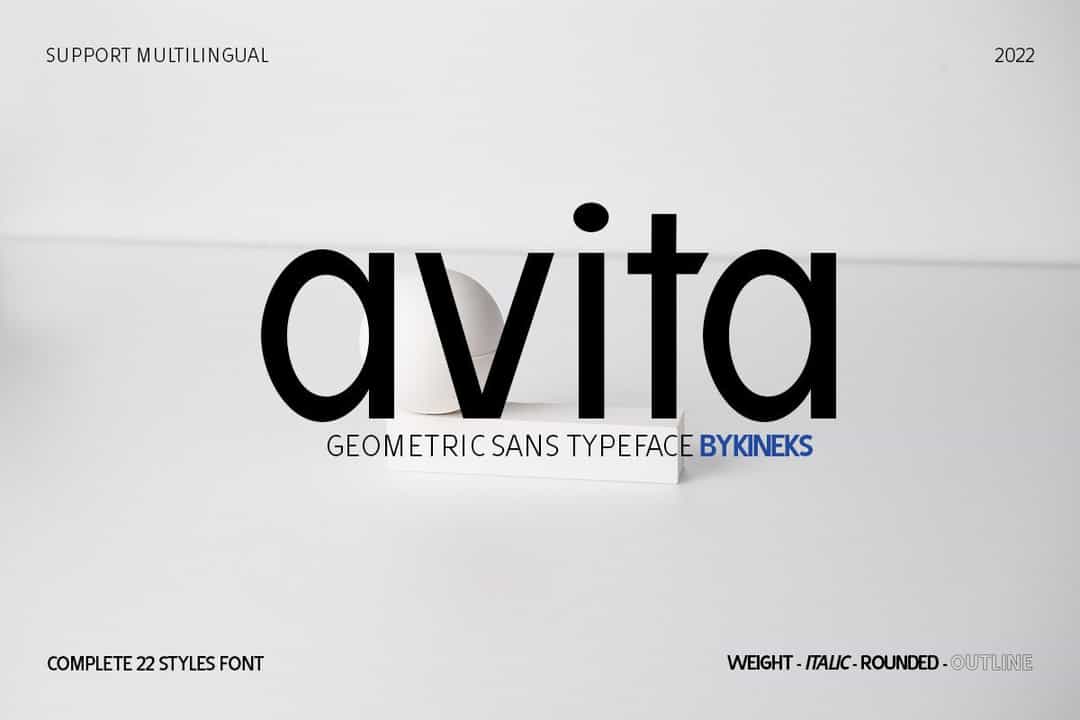 Avita Font Image 1