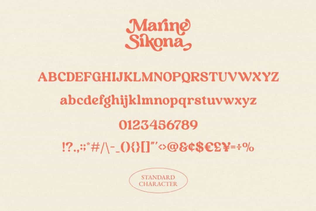 Marine Sikona Font Image 3