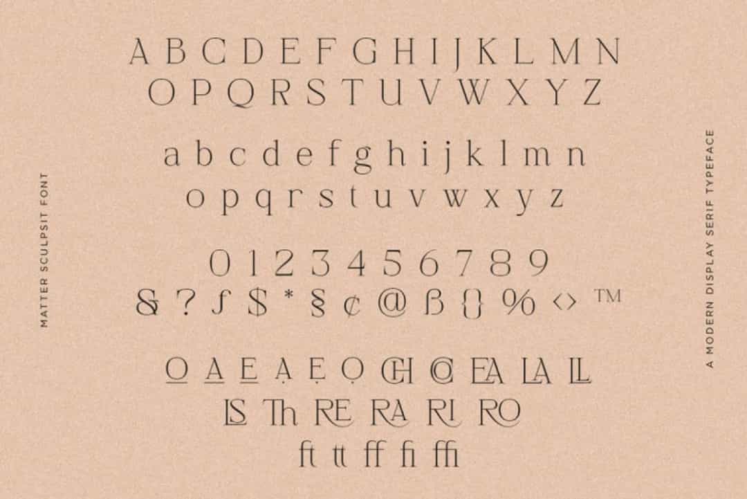 Matter Sculpsit Font Image 3