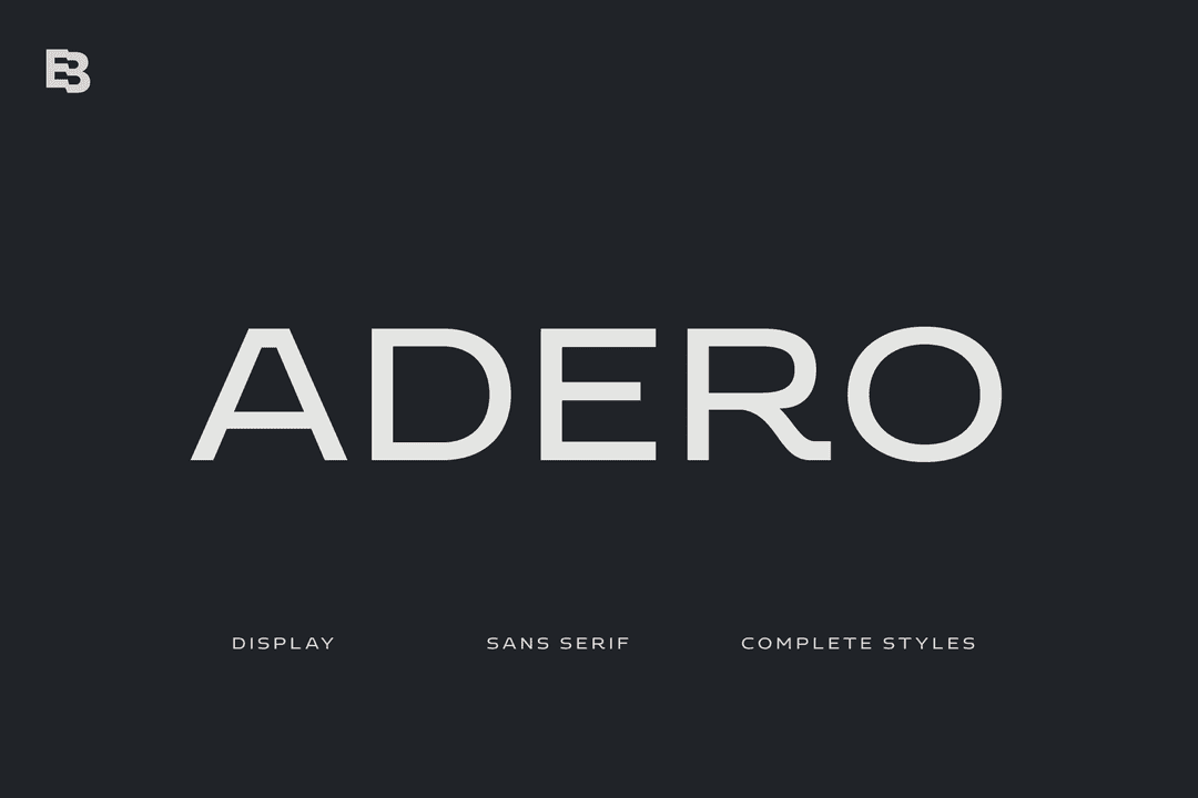 Adero Font Image 1
