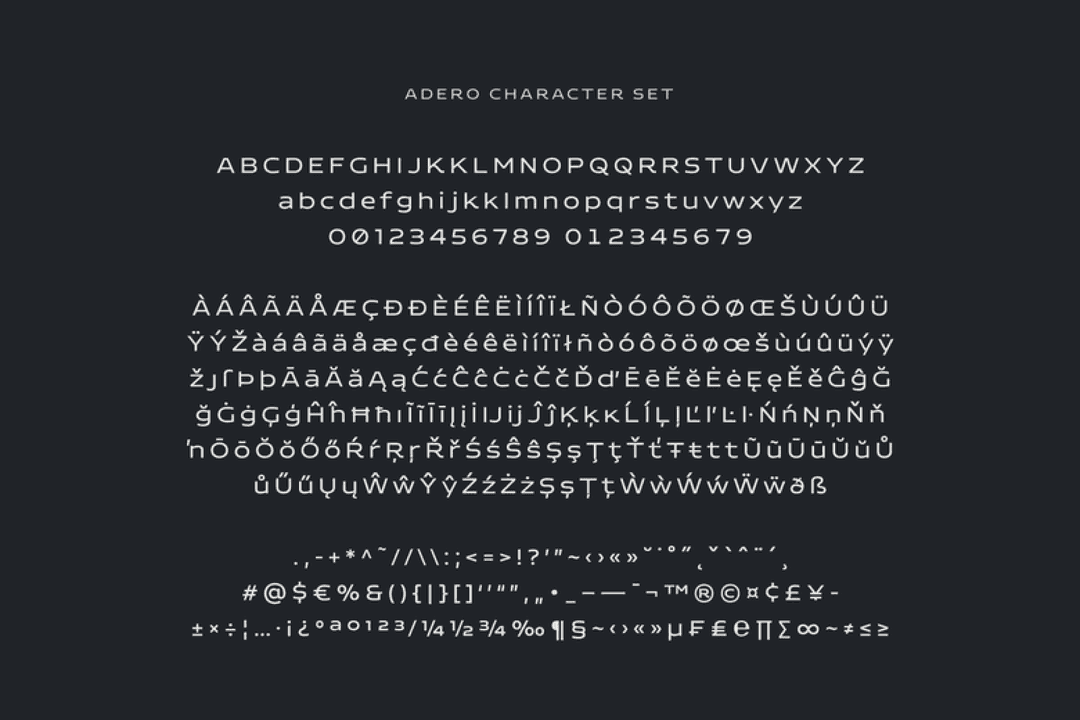 Adero Font Image 3