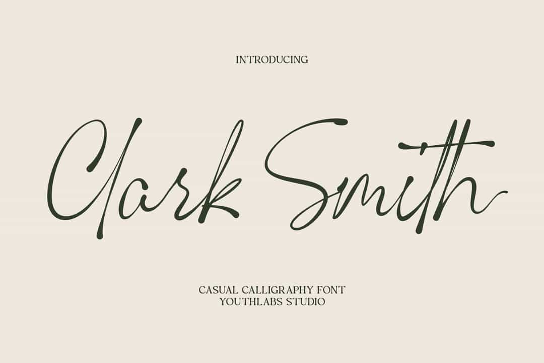 Clark Smith Font Image 1