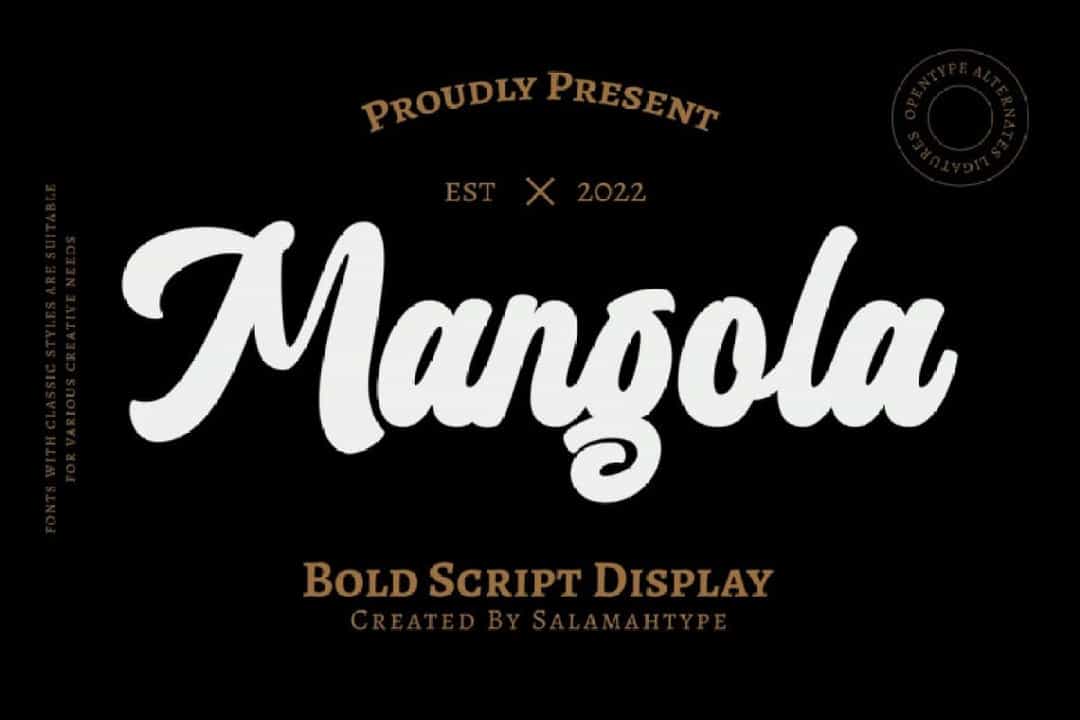Mangola Font Image 1