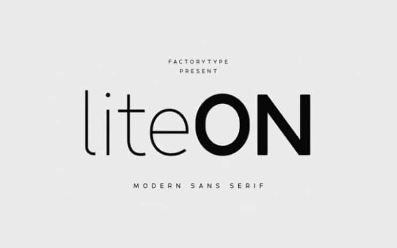 Lite On Font Image 1
