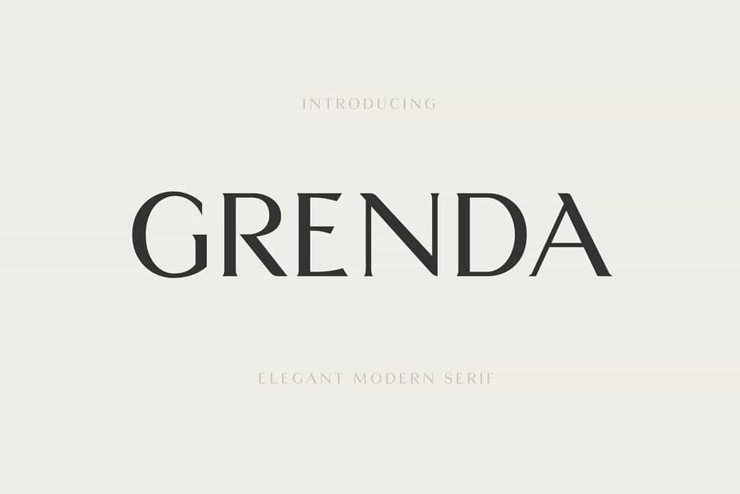 Grenda Font Image 1