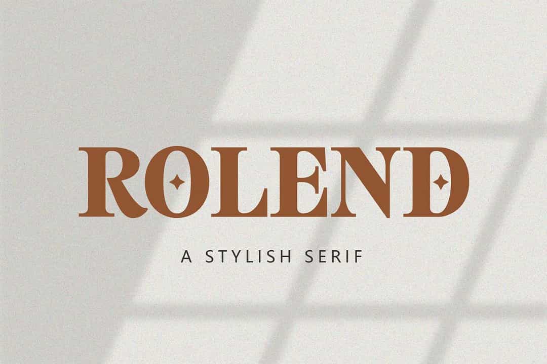 Rolend Font Image 1