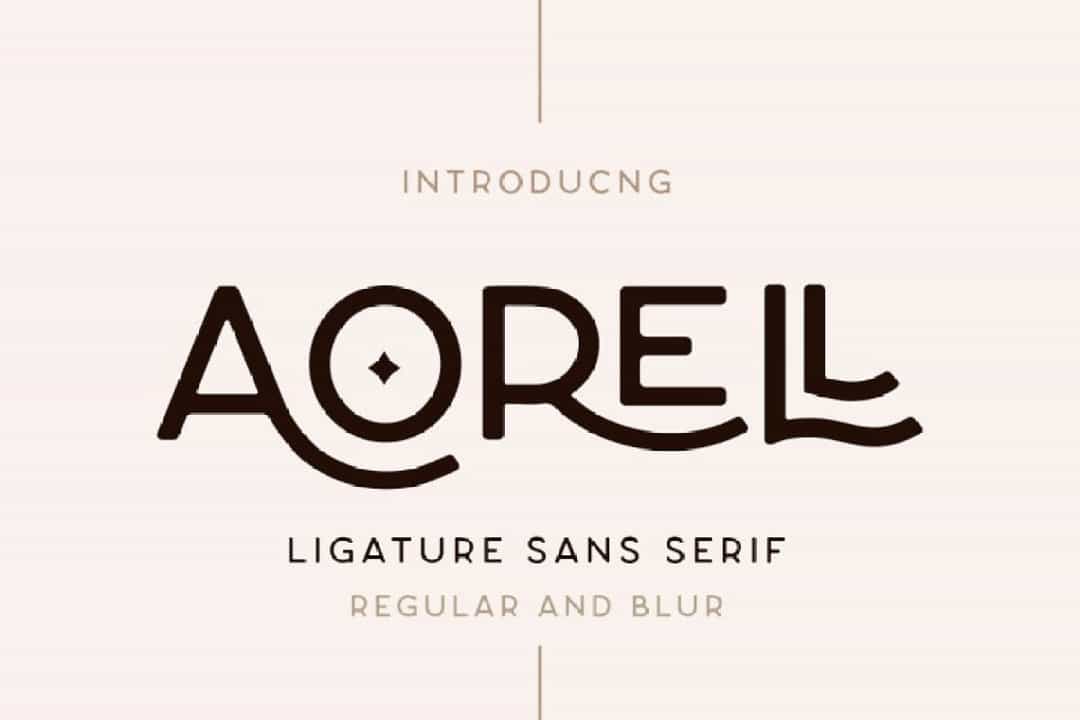 Aorell Font Image 1