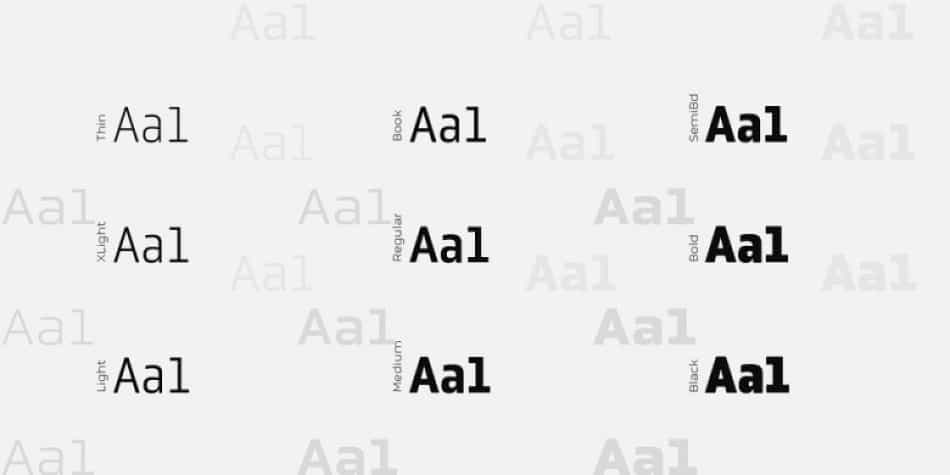 Obvia Narrow Font Image 2