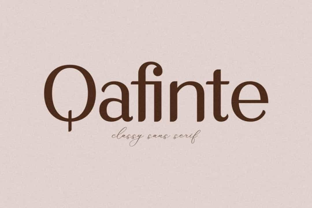 Qafinte Font Image 1