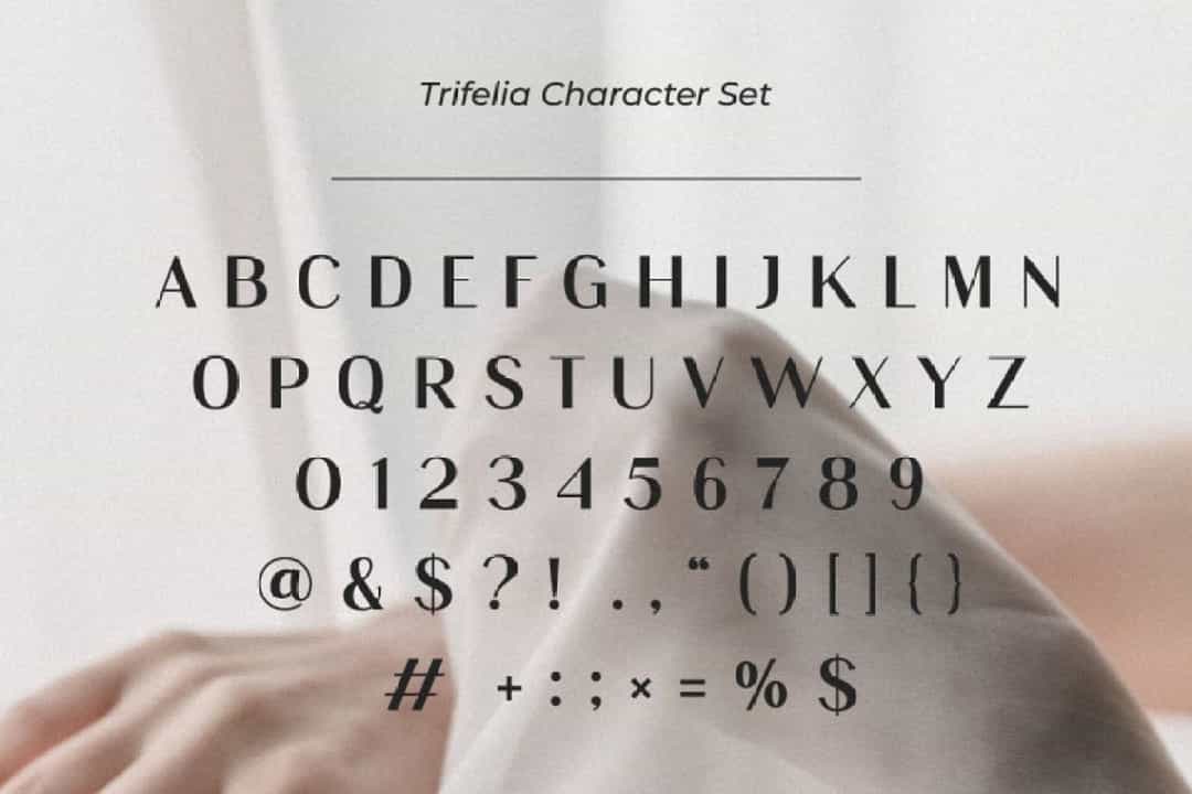 Trifelia Font Image 3
