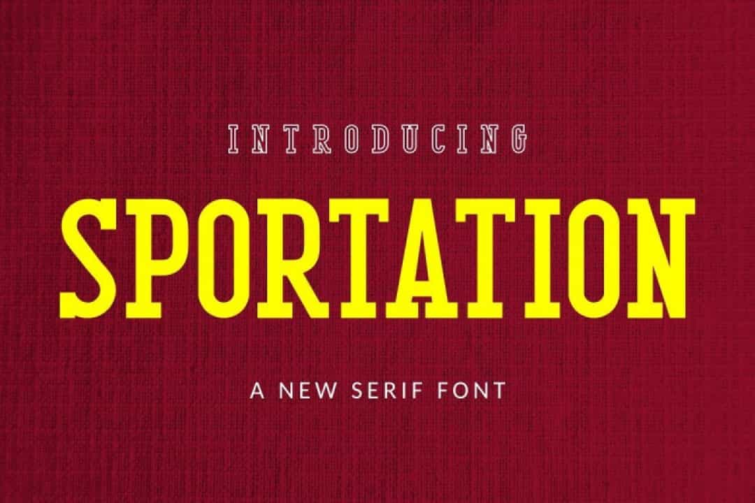 Sportation Font Image 1