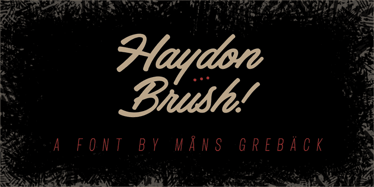 Haydon Brush Font Free Image 3
