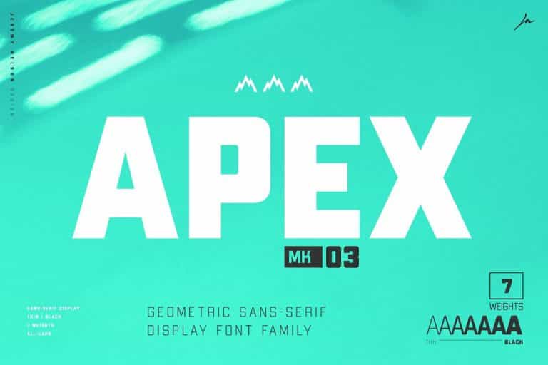 Apex Mk3 Font Family Image 1