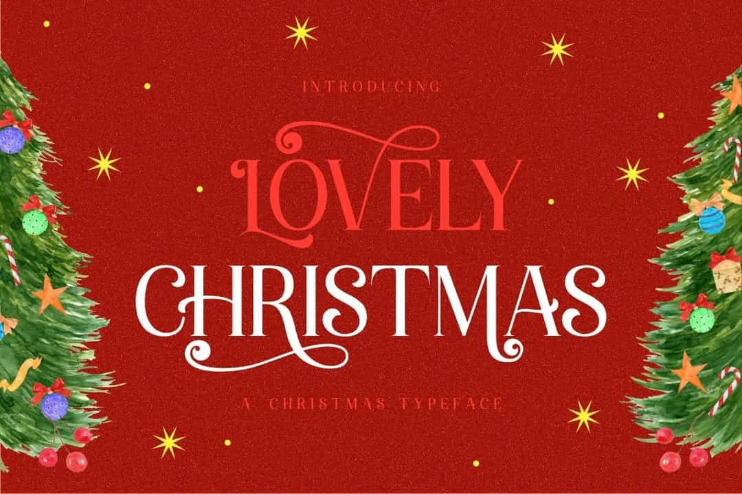 Lovely Christmas Font Image 1