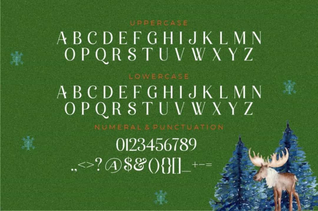 Lovely Christmas Font Image 3