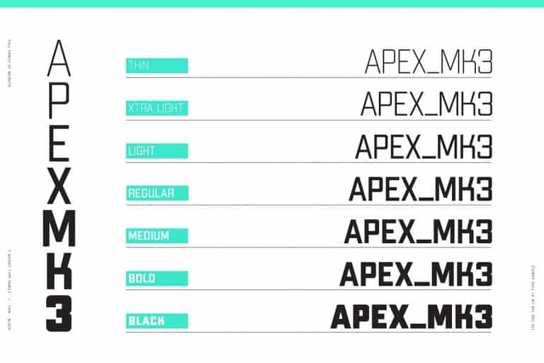Apex Mk3 Font Family Image 2