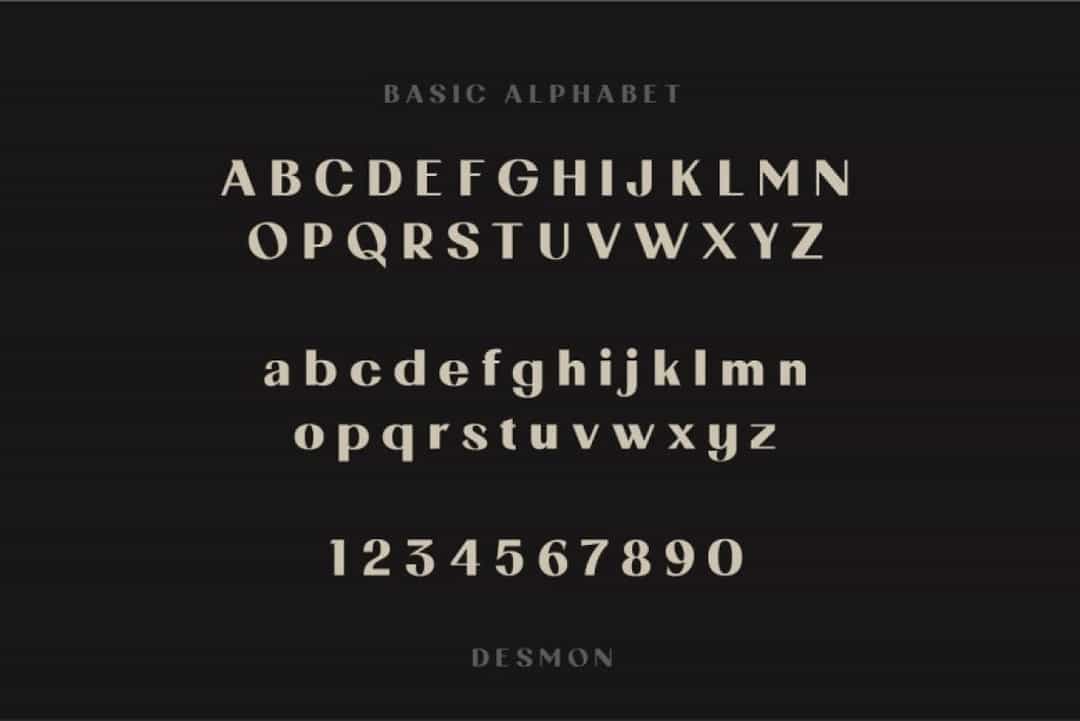 Desmon Font Image 3