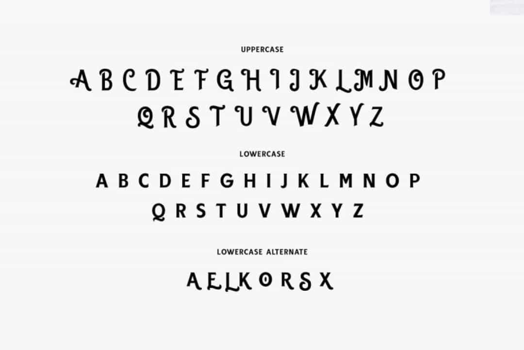 Black Gumners Font Image 2