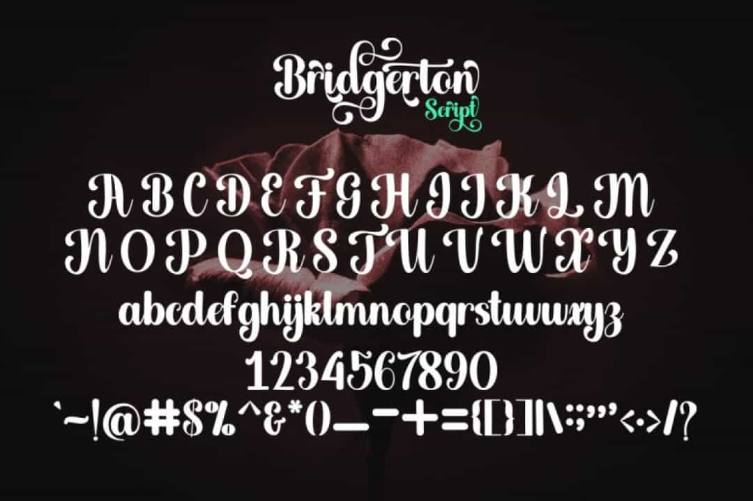 Bridgerton Font Image 3