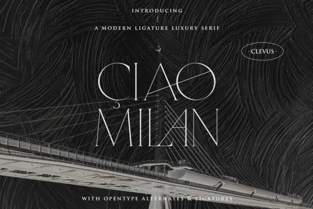 CiaoMilan Font Image 1