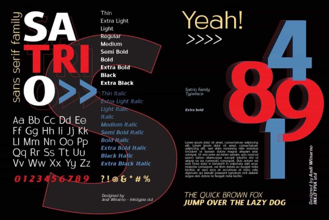 Satrio Font Image 3
