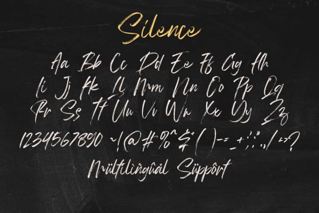 Silence Font Image 3