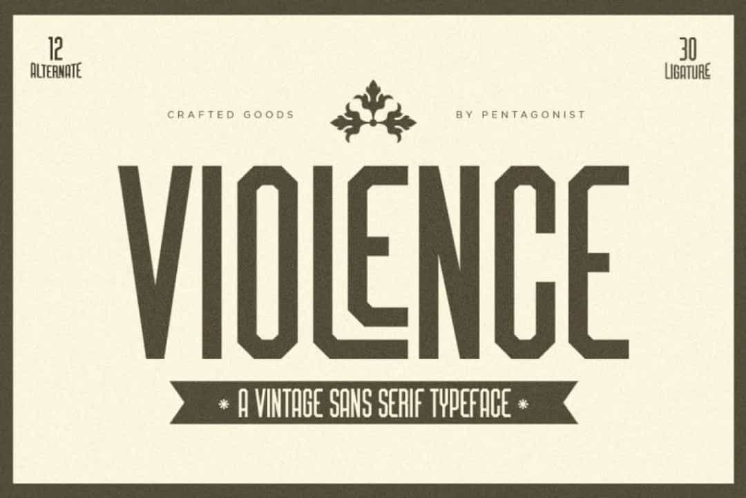 Violence Font Image 1