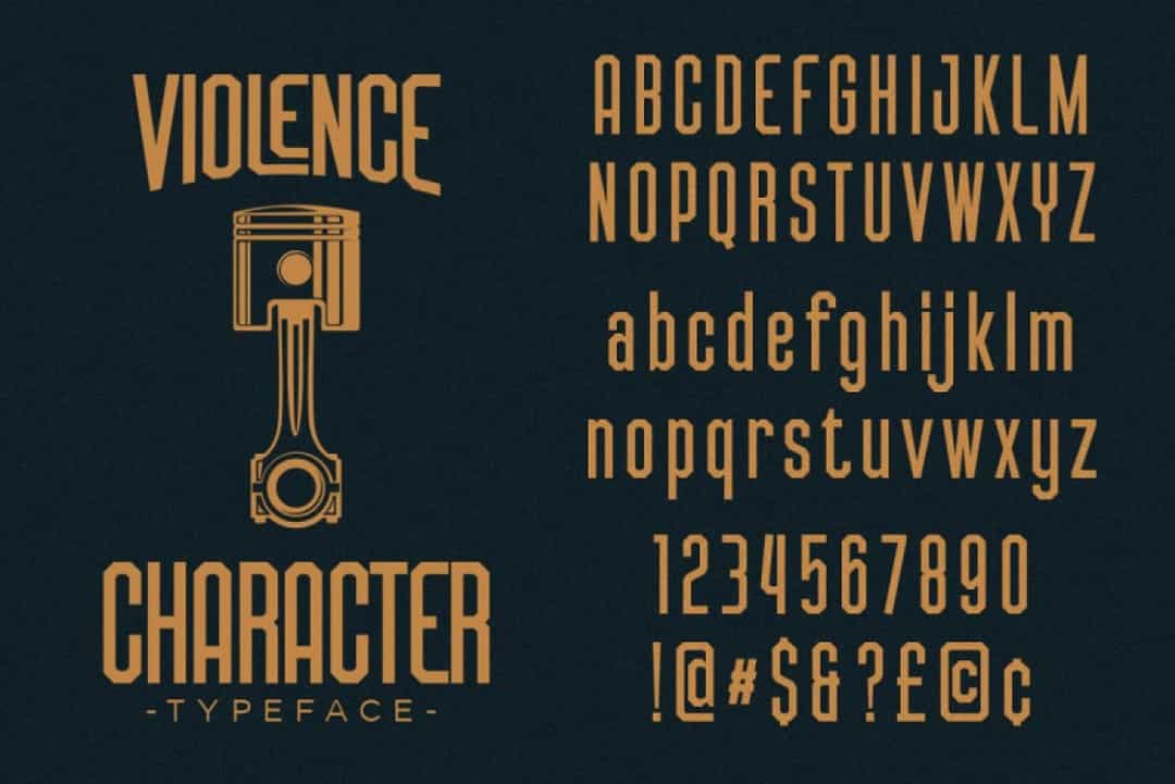 Violence Font Image 3