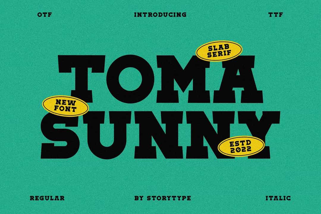 Toma Sunny Font Image 1