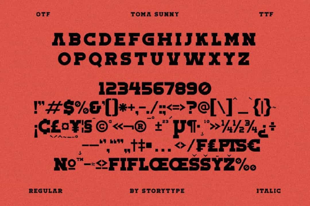 Toma Sunny Font Image 3