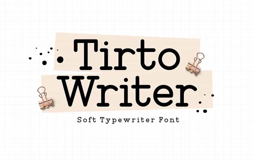 Tirto Writer Font Image 1