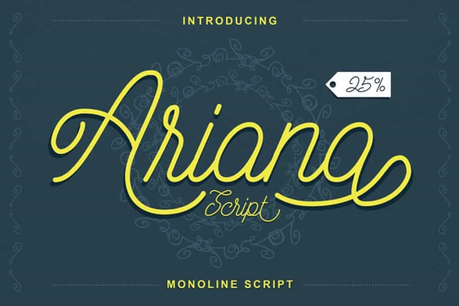 Ariana Script Font Image 1