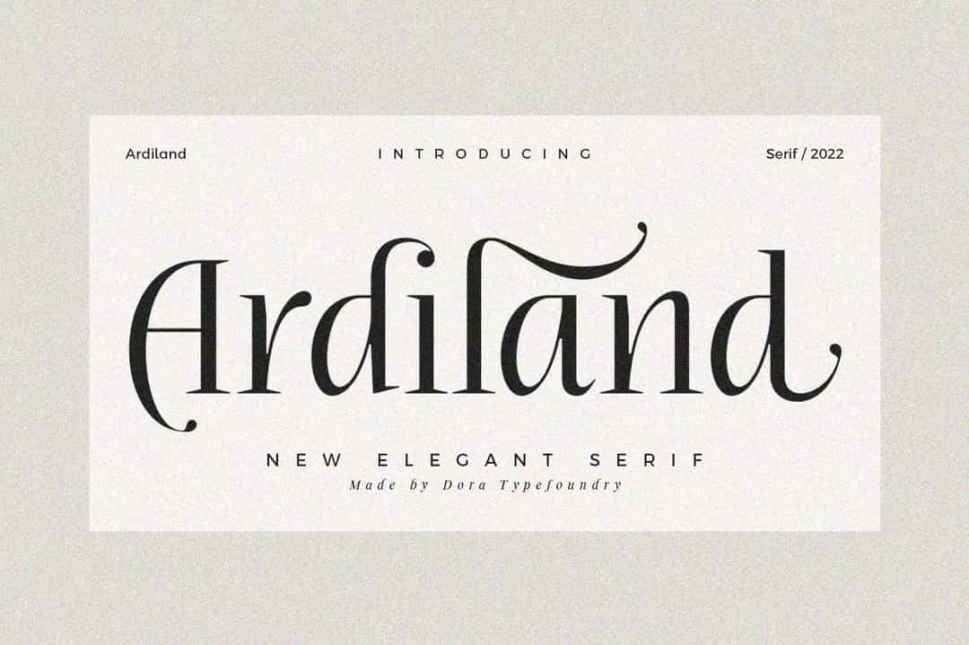 Ardiland Font Image 1