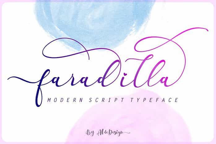 Faradilla Script Font Image 1