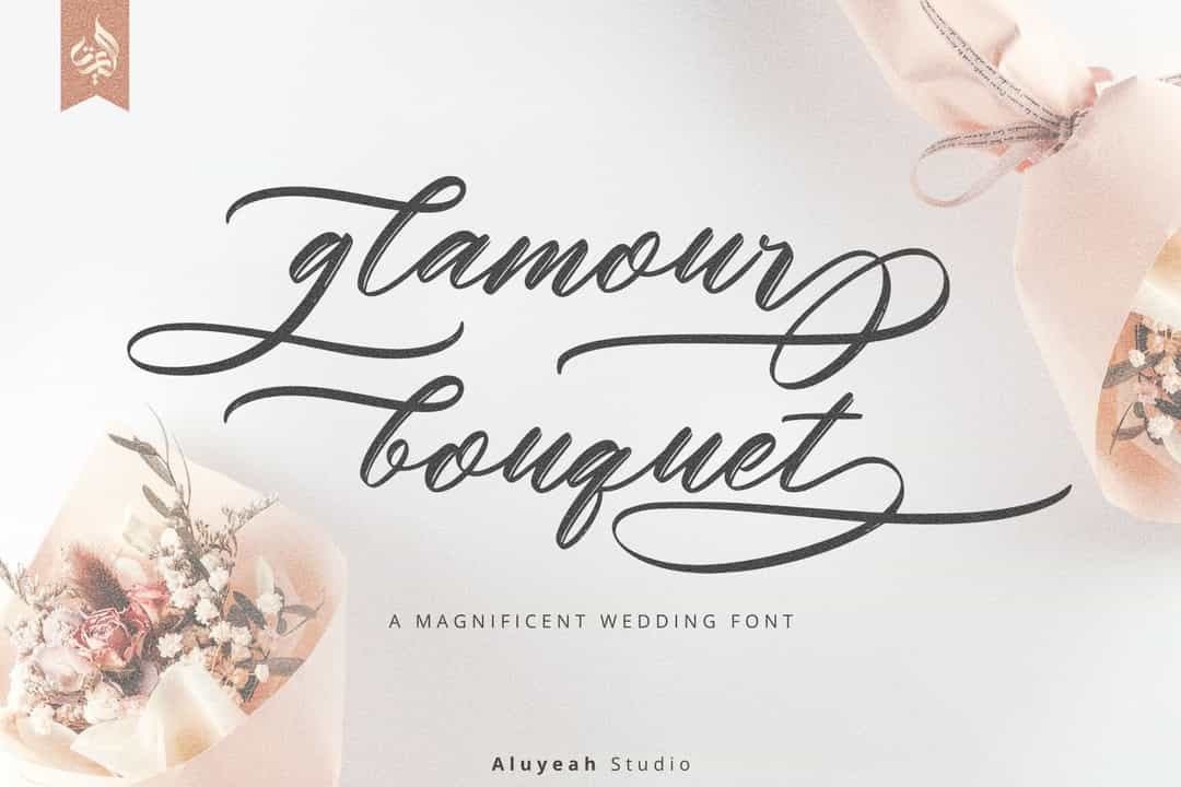 Glamour Bouquet Font Image 1