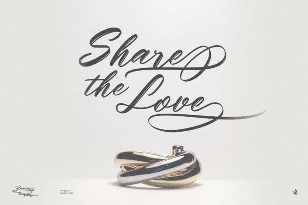 Glamour Bouquet Font Image 2