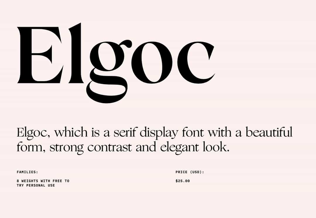 Elgoc Font Image 1